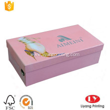 Rigid Cardboard Shoes Packaging Box For Lady